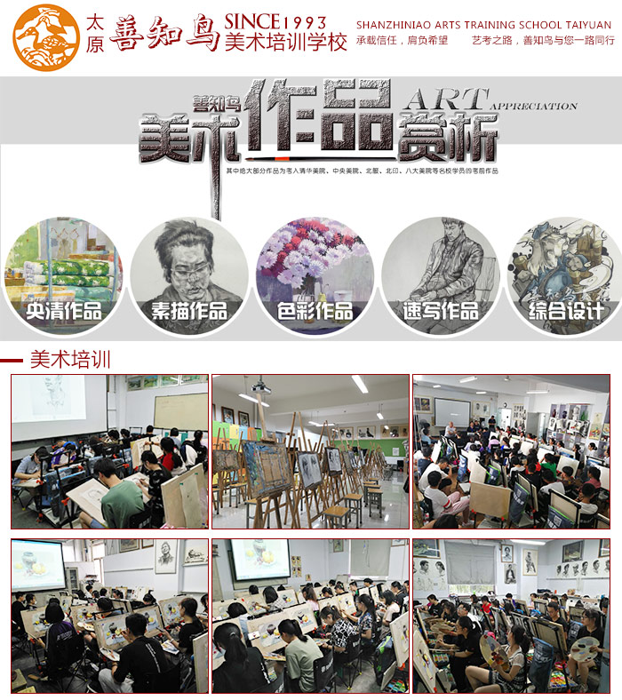 太原绘画美术培训-善知鸟美术培训班-绘画美术培训费用